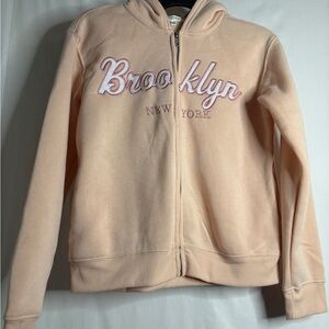 Kids Peach Zip-Up Hoodie